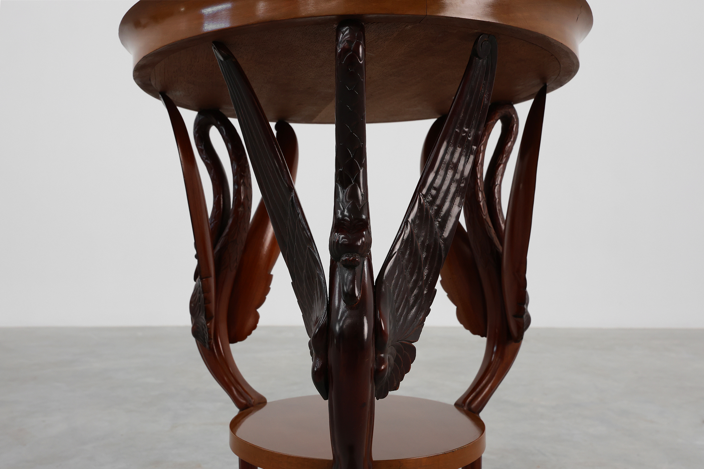French Empire Side Table in Carved Wood, circa 1850thumbnail